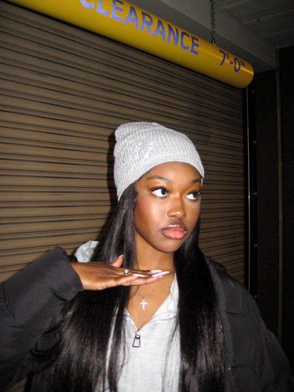 Grey Knit Beanie