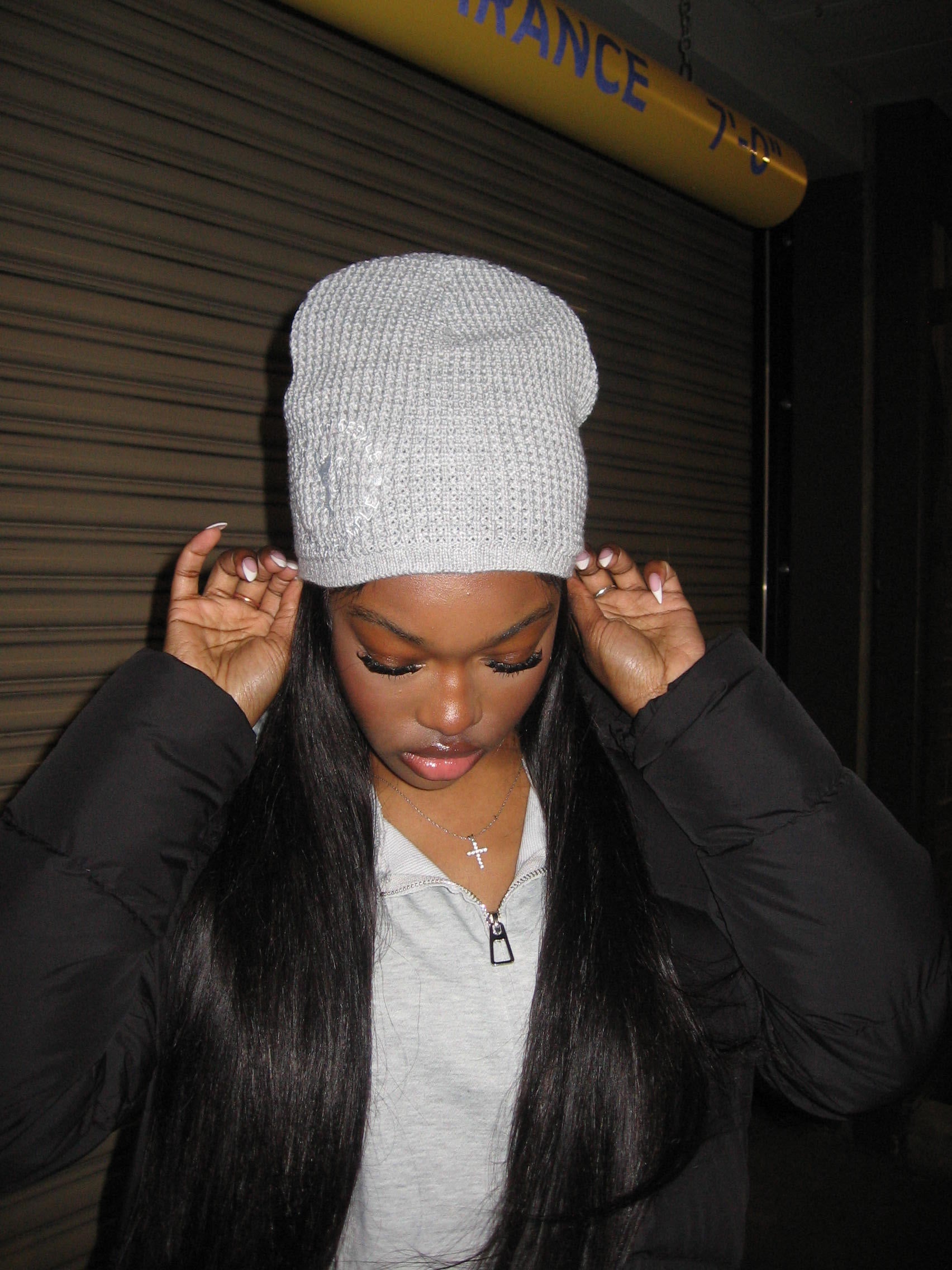 Grey Knit Beanie